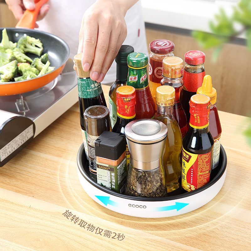 Tacos de cocina condimento rotativo estante de almacenamiento multifuncional botella de salsa de soja condimento almacenamiento suministros domésticos