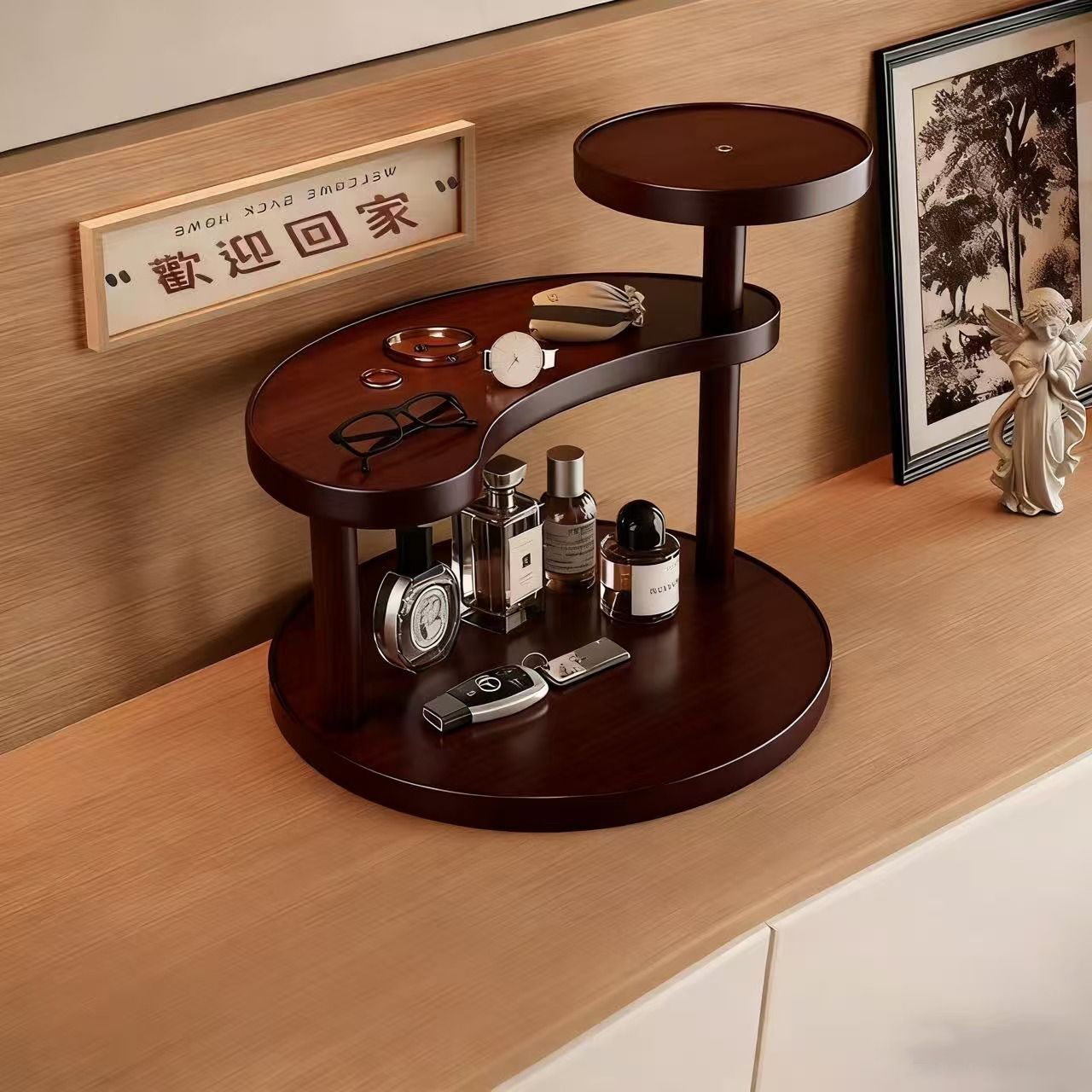 Desktop Storage Rack, Entryway Skincare Products, Cosmetics, Dressing Table, Perfume Storage Display Rack, Organizer