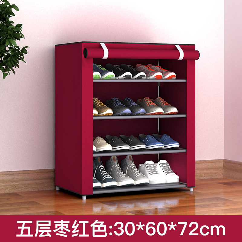 Zapatero simple de varias capas, combinación de estantes para zapatos para el hogar, almacenamiento en la entrada, zapatero a prueba de polvo, almacenamiento y organización para dormitorios, zapatero pequeño