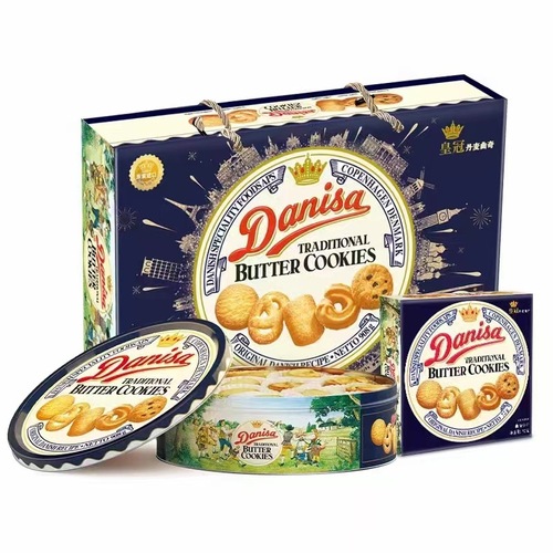 Crown Danish Cookies 908g/750g/681g Gift Box Danisa Indonesian Imported Cookies