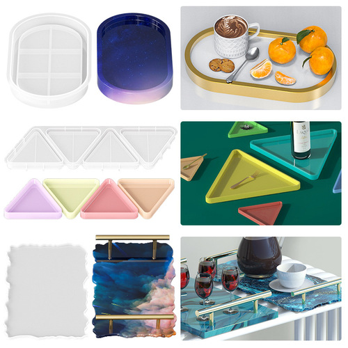 33-piece resin fruit plate mold, handcrafted resin fruit bowl, fruit plate, silicone mold