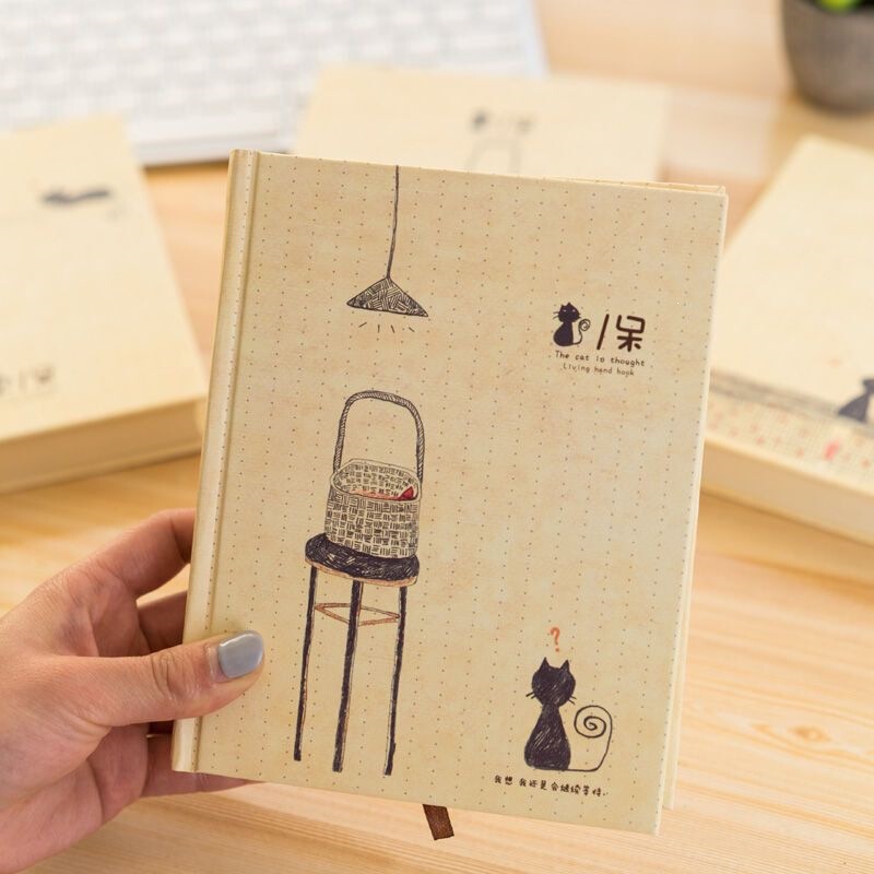 Cute Cat Korean Style Color Page Journal Notebook for Girls, Simple Full-Color Illustrated Diary Notebook for Girls Cute Cat Korean Style Color Page Journal Notebook for Girls, Simple Full-Color Illustrated Diary Notebook for Girls