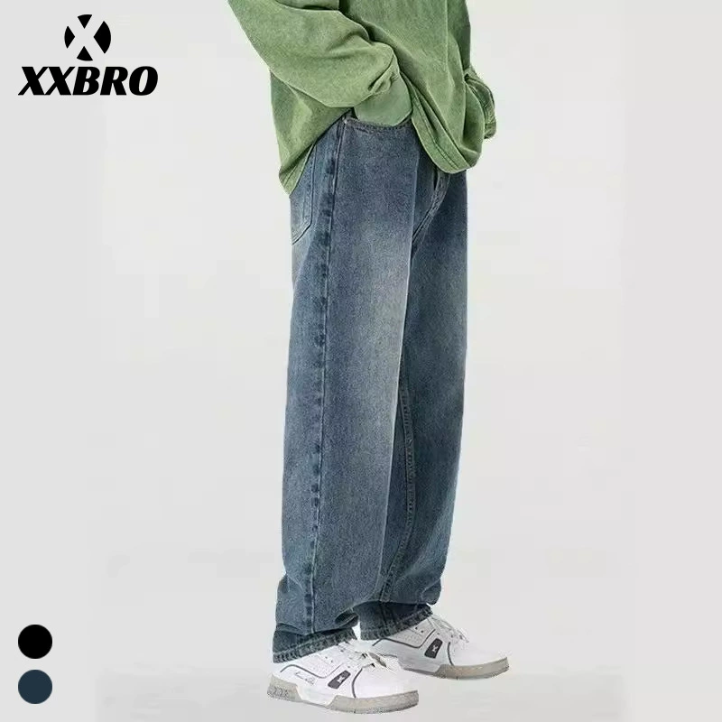 Xxbro мужская одежда # Zhang Jiaining Baiyu Весенний гала-фестиваль те же джинсы мужские свободные дикие осенние и зимние тренды прямые брюки