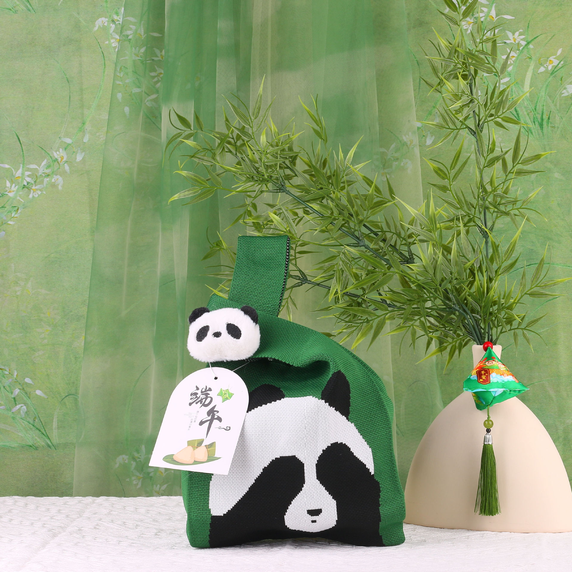 얼굴 가리개 곰 + 팬더 액세서리