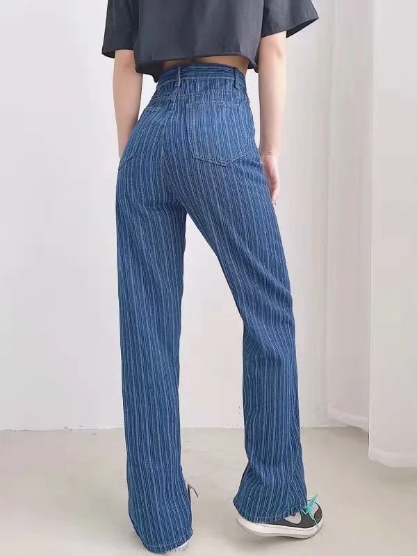 high-waisted spring new fashion loose trousers NSAC46654