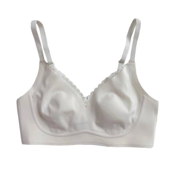 Genuine Girl's Non-marking Latex Ultra-thin Underwear Women's Big Chest Small Chest Non-steel Rings Rabbit Ear Bra