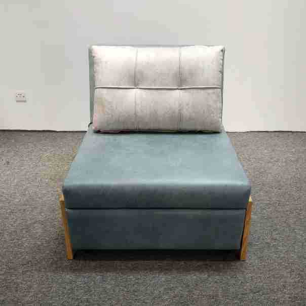 Tejido moderno simple y tecnológico sofá cama plegable para una sola persona, sala de estar de alquiler, sala de estudio multifuncional