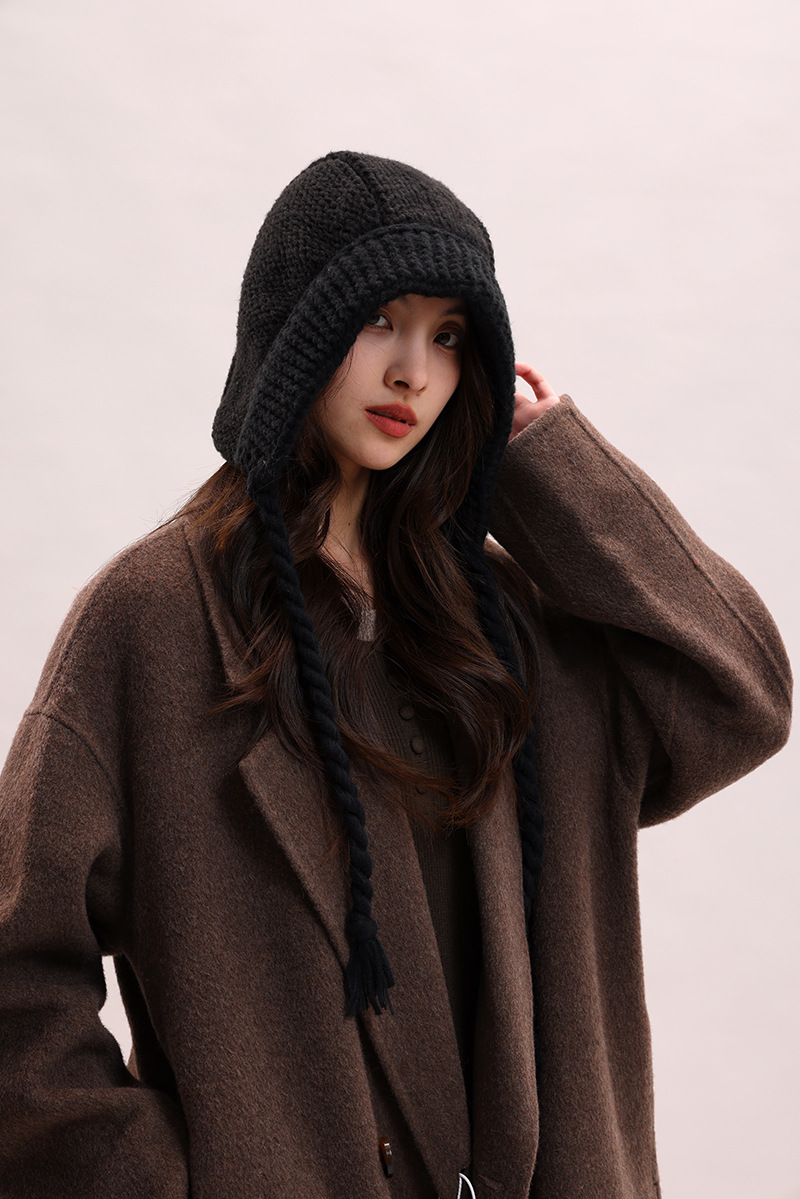 Koreanische version spitze up süße, niedlich, warm und vielseitig Rotkäppchen kinder winter gestrickte garn ohr_voghion.com