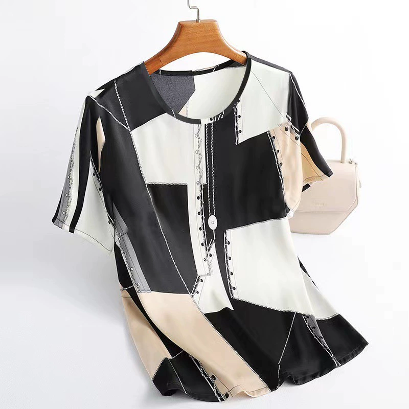 Трансграничная внешняя торговля 2025 новая летняя футболка со льдом