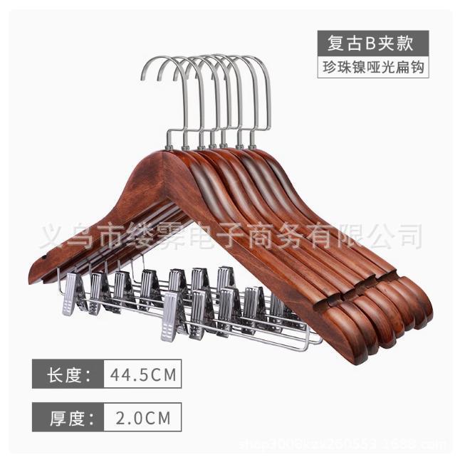 percha de ropa de madera gruesa sin marcas hotel trajes percha de ropa de hombre y mujer hotel armario percha de ropa de ropa de cama