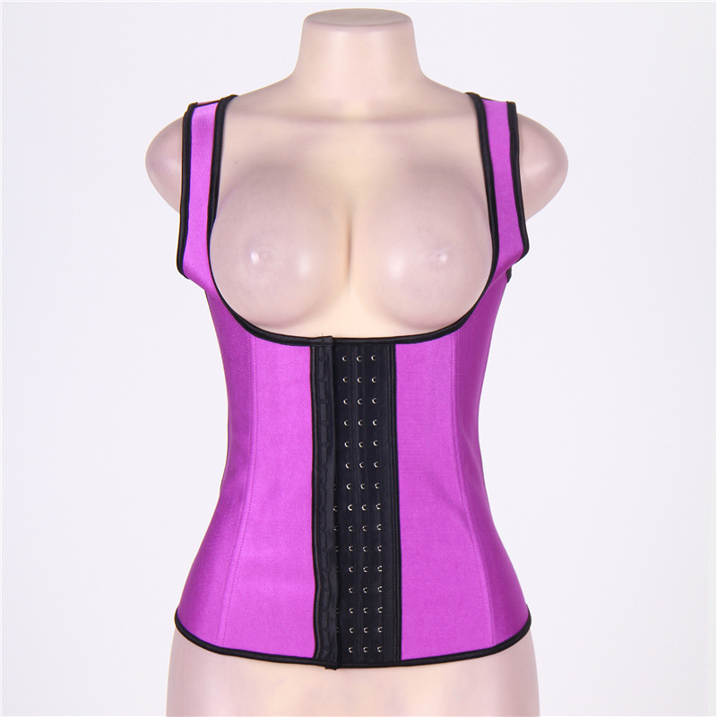 Recomendación popular transfronteriza: 4 corsés de látex con varillas de acero, chaleco moldeador de cintura, faja adelgazante de alta gama en liquidación.