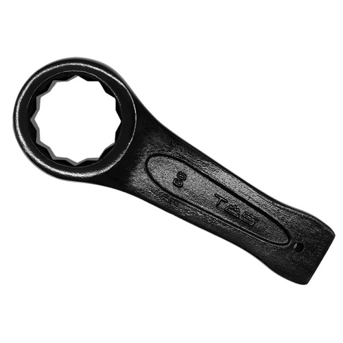 Percussion wrench, heavy-duty solid plum blossom wrench, straight handle percussion wrench, thickened single-head wrench, percussion wrench