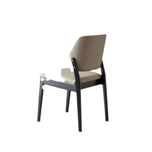 Nordic solid wood dining chair for home, modern minimalist luxury hotel restaurant chair, small apartment dining table chair stool