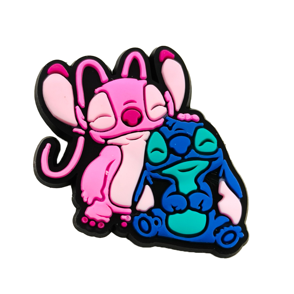 かわいい漫画スティッキシリーズ洞靴花pvcソフトガーデン靴diy装飾ボタン