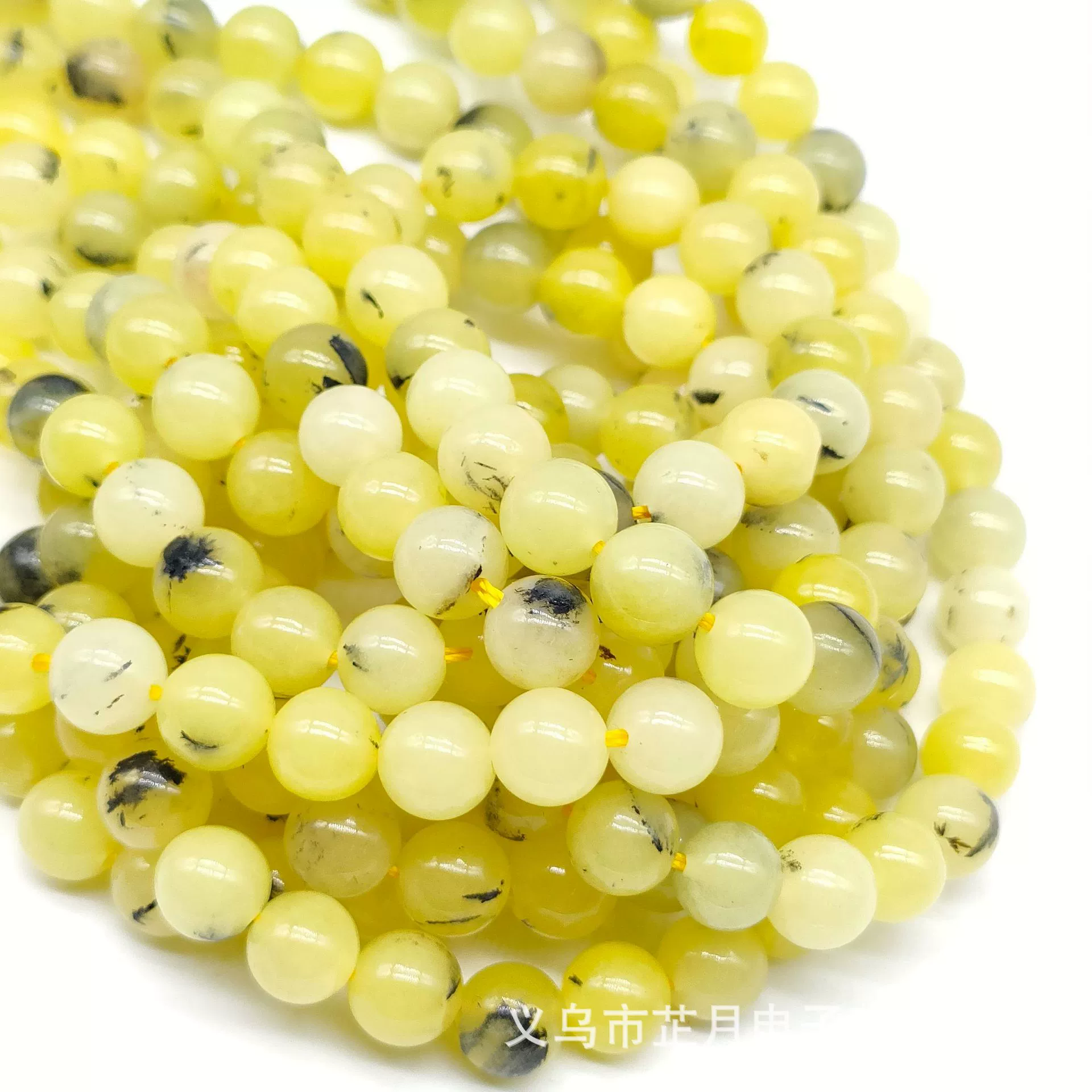 Round Amethyst Beads, Natural White Jade Optimized, 4/6/8/10 mm Strands