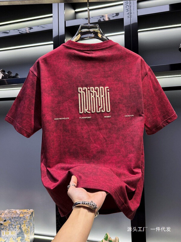 Men's American-Style Tie-Dye Round-Neck Short-Sleeve T-Shirt 2026 New Summer Trendy Brand Loose European Casual Half-Sleeve Men's Clothing Men's American-Style Tie-Dye Round-Neck Short-Sleeve T-Shirt 2026 New Summer Trendy Brand Loose European Casual Half-Sleeve Men's Clothing