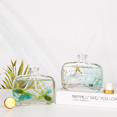 批發無火香薰扁瓶精油藤條香熏家用臥室家居留香廁所除臭房間香水