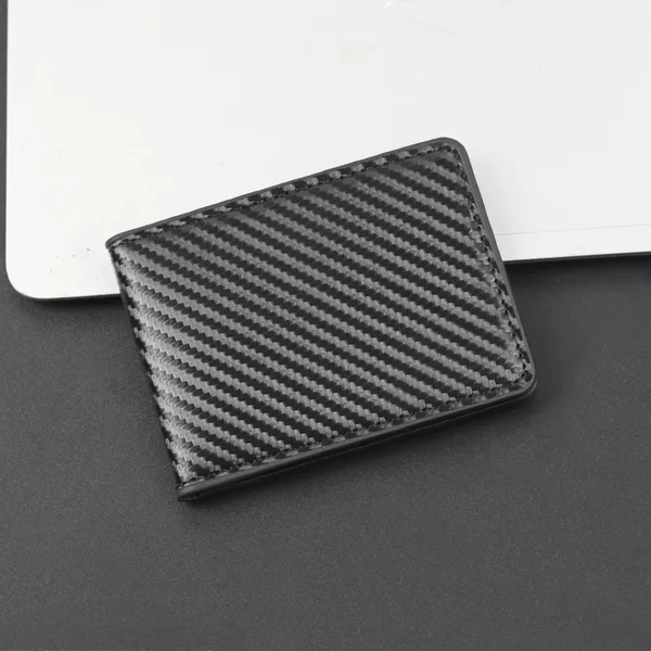 Men's Driver's License Leather Case ID Bag Men's Card Case Protective Case Men's Card Case Carbon Fiber Driving License Multi-Card Slot