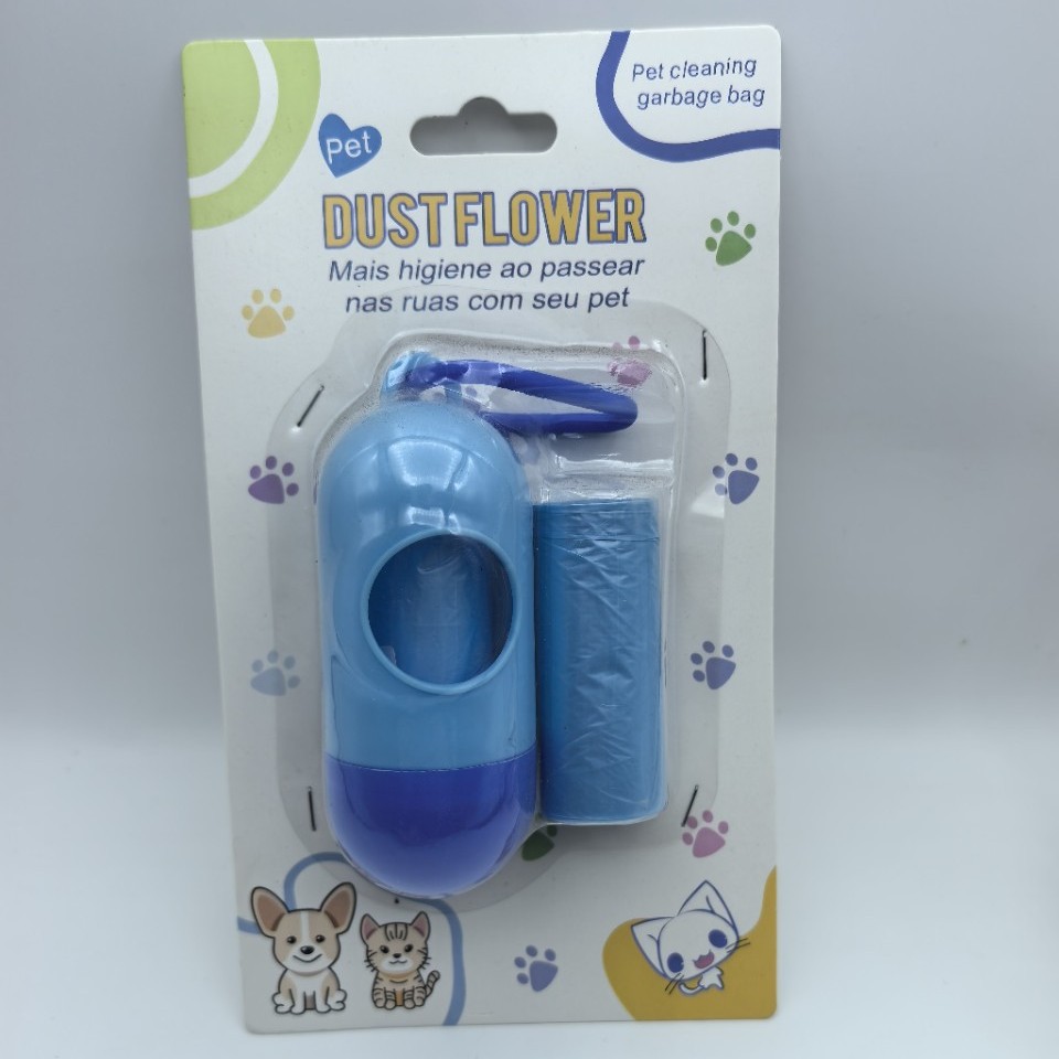 Dispensador de bolsa de basura tipo cápsula para mascotas mayorista tarjeta de absorción combinada portátil de almacenamiento para perros