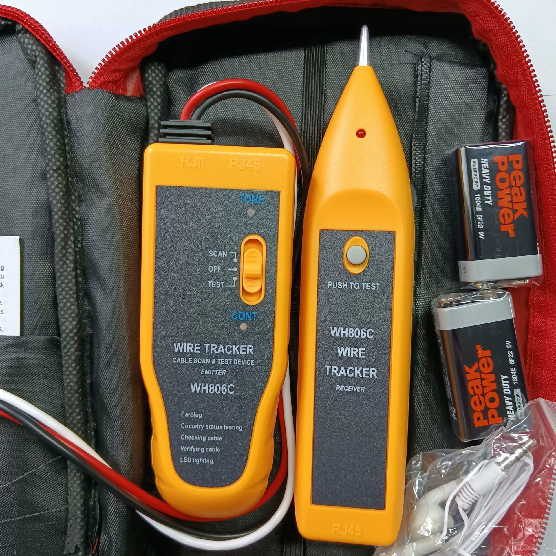 Поиск проводов WH806C Line Finder Детектор сетевых линий Устройство выравнивания линий Обслуживание телефонных сетевых кабелей Goldman Sachs Electronics