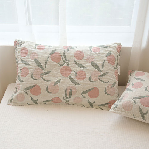 Simple Japanese undyed cotton multi-layer cotton gauze pillow cover 100% cotton thickened soft and breathable pillow cover can be used in all seasons
