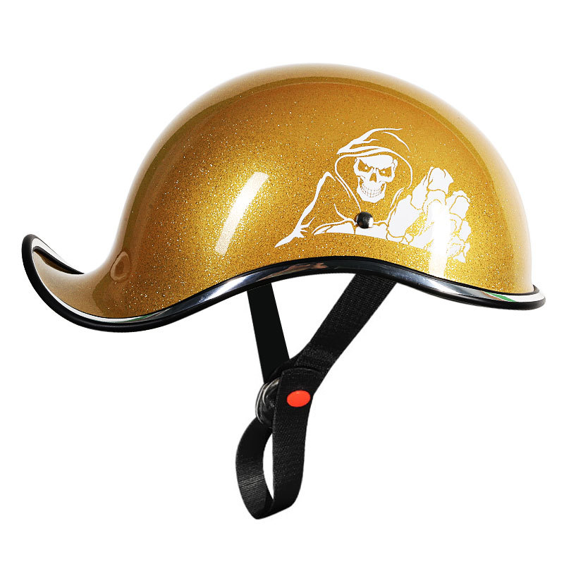 Comercio exterior casco transfronterizo motocicleta casco de fibra de carbono masculino Harley Scoop casco femenino retro motocicleta medio casco verano