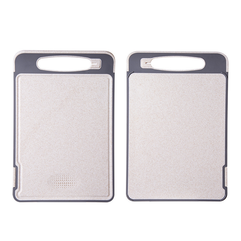 tablero de verduras creativo multifuncional tablero de verduras de paja de trigo tablero de verduras de plástico con afilador tablero de corte de doble cara de piedra pp