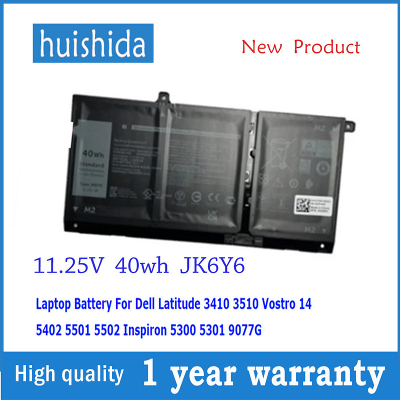 For Dell JK6Y6 15 3510 3410 13 5300 14 5401 H5CKD Battery