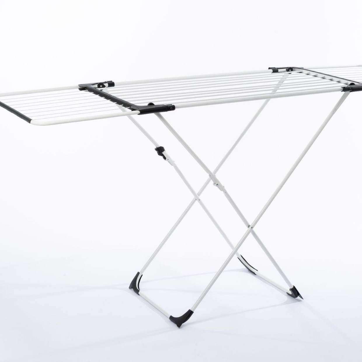 Percha de secado plegable en el suelo, percha de secado multifuncional retráctil y extensible, durable, sin instalación y no ocupa espacio