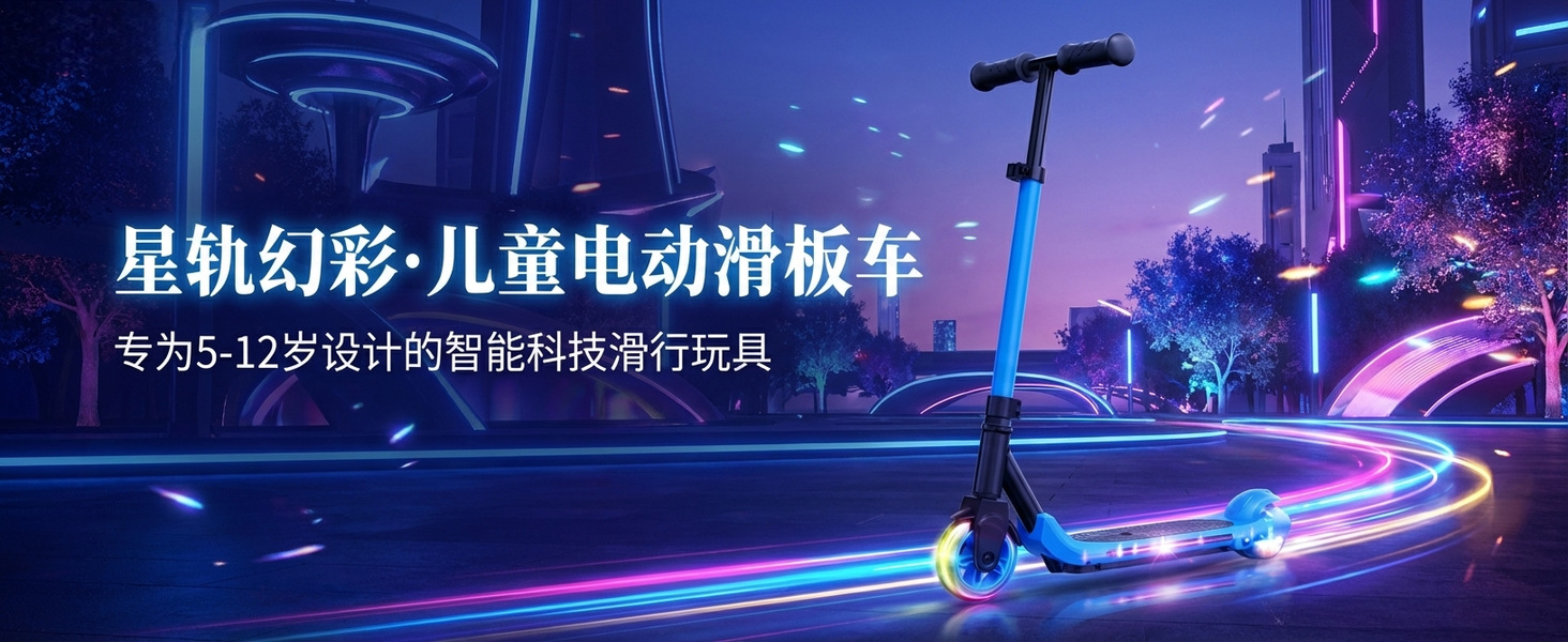 Cross-Border Mobility Scooter, Children's Scooter, Led Flash Wheel Electric Scooter, Portable Folding Two-Wheeler