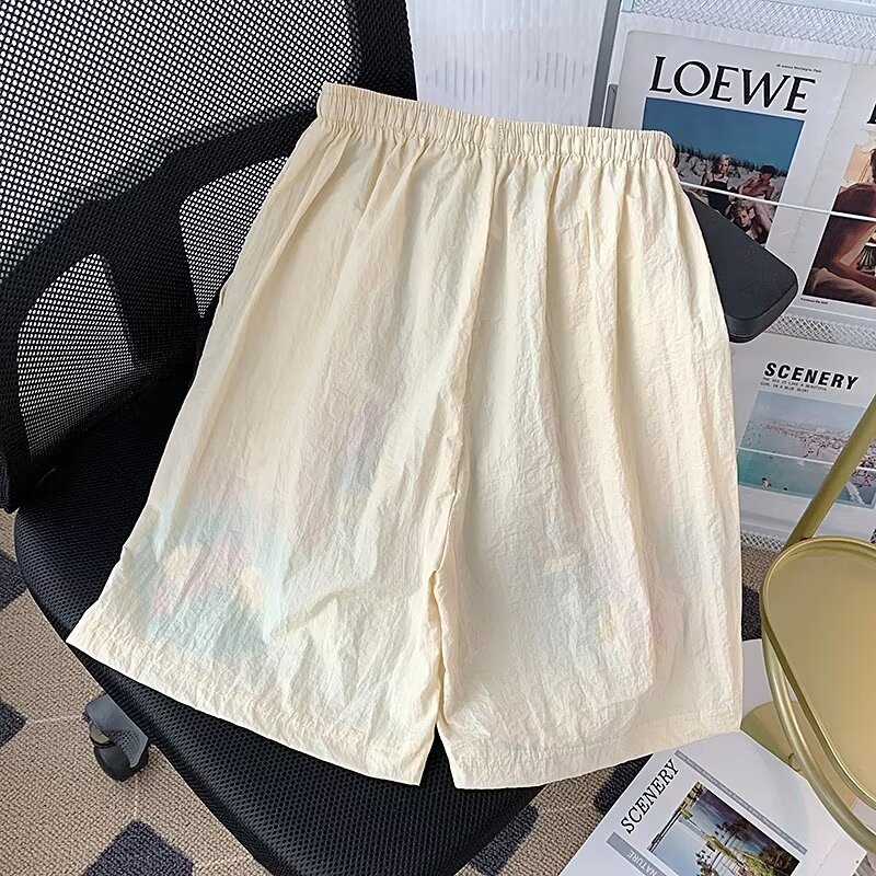 American Graffiti Casual Shorts Hombres Nuevos pantalones de verano de secado rápido de cinco puntos Pantalones de playa sueltos