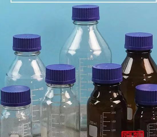 100ML250ML500ML1000ML蓝盖试剂瓶 透明 棕色高硼硅试剂瓶