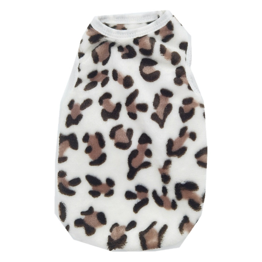 Factory wholesale cross-border pet autumn and winter clothing padded warm teddy pullover plush vest base a generation of hair