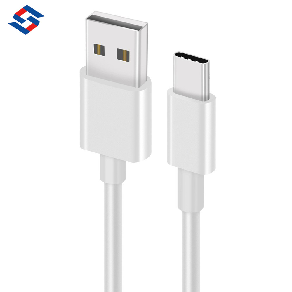 Nueva inyección de moldeo de PVC TYPE-C cable de datos al por mayor aplicable a Huawei Android typec teléfono móvil cable de carga