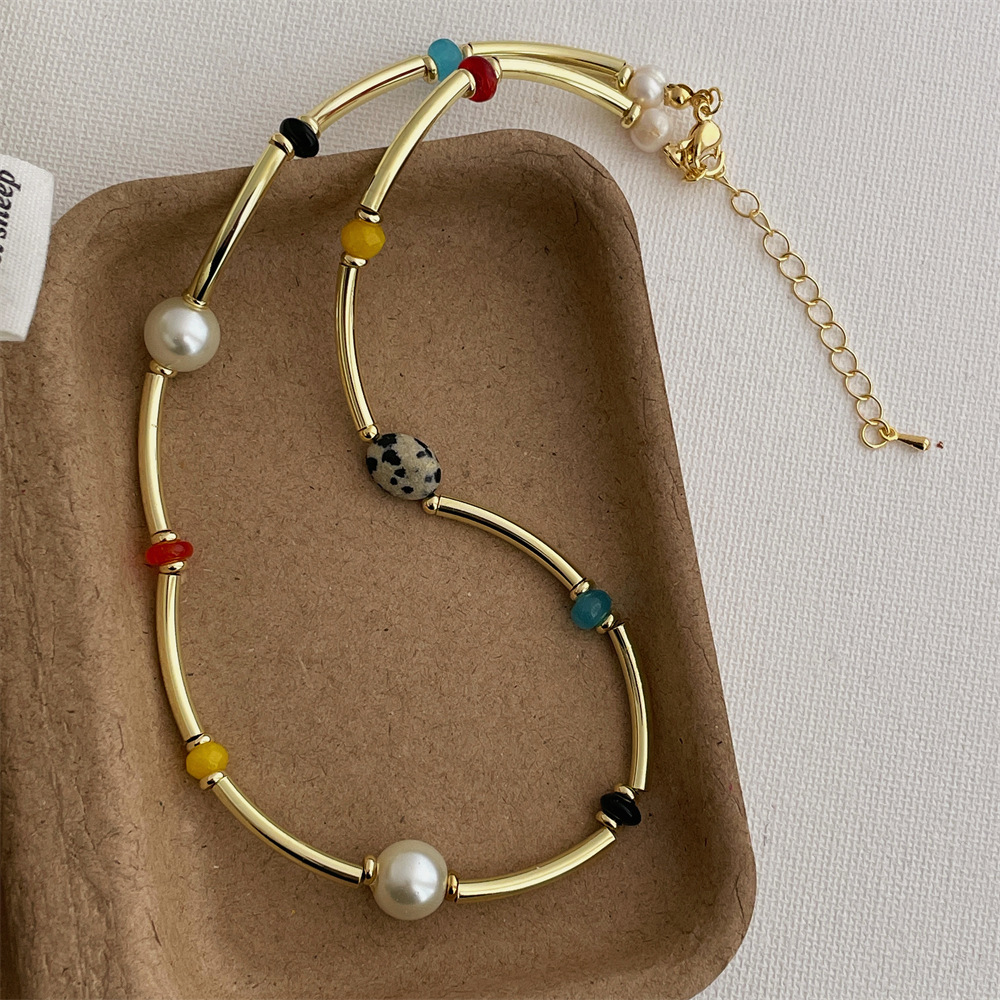 Solid Color Pattern Vacation Classic Style Solid Color Alloy Choker Wholesale
