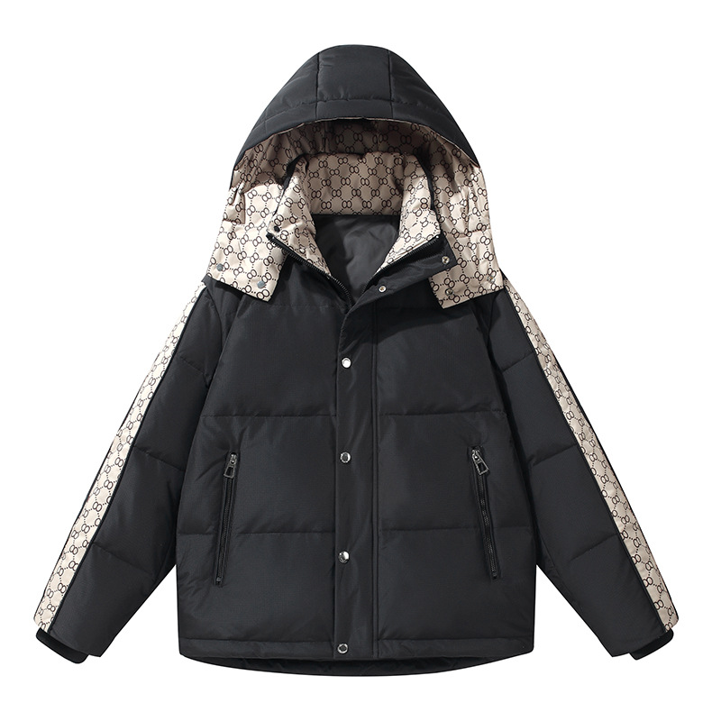 Men's down jacket, 2025 winter, thickened, soft, new style, hooded, mid-length, fashionable, trendy, matching couple coat.
