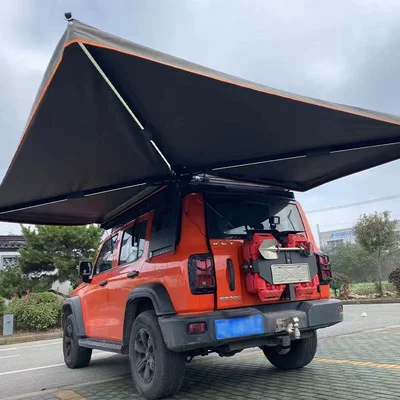 270 degree fan-shaped outdoor car side tent side tent canopy car awning roof side tent canopy