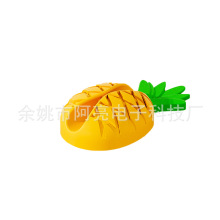 工厂新款造型 水果菠萝数据线固线器充电线免打孔粘贴式理线器