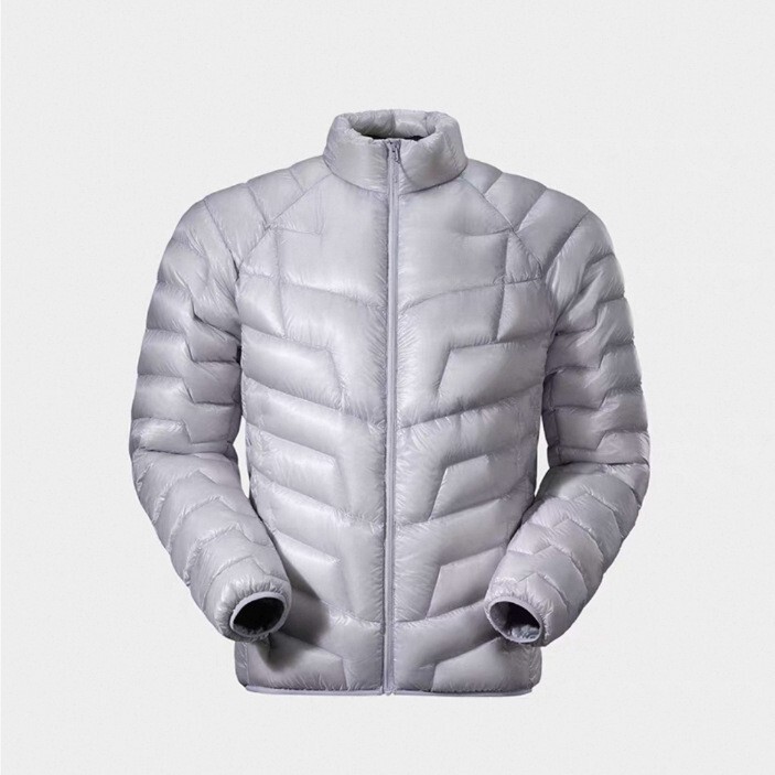 Kaijiake Men's Stand Collar Lightweight down Jacket 2025 Winter 90% White Duck down Coat Casual Cross-Border