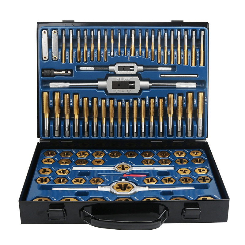 86 piezas métricas inglesas llave de grifo manual llave de grifo conjunto conjunto conjunto de grifo métrico