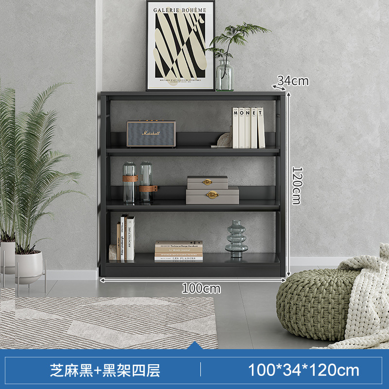 Sésamo negro + Negro rack [aumento★Profundización: 100x35x120cm