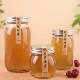 Wholesale food grade glass honey bottle 500g can 2kg honey special can 2kg empty bottle packaging round bottle