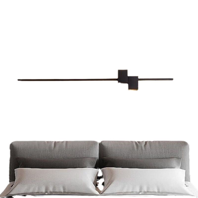 Nueva línea minimalista lámpara de pared nórdica red roja sala de estar lámpara de pared de fondo lámpara de pared de pared moderna lámpara de cabecera de cama minimalista