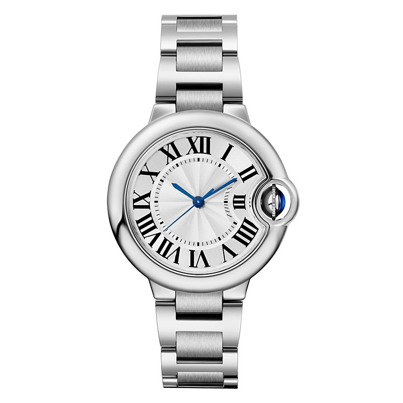 Light Luxury Dia Balloon Watch for Women 33mm Automatic Mechanical Movement Stainless Steel Case with Sapphire Glass Wristwatch