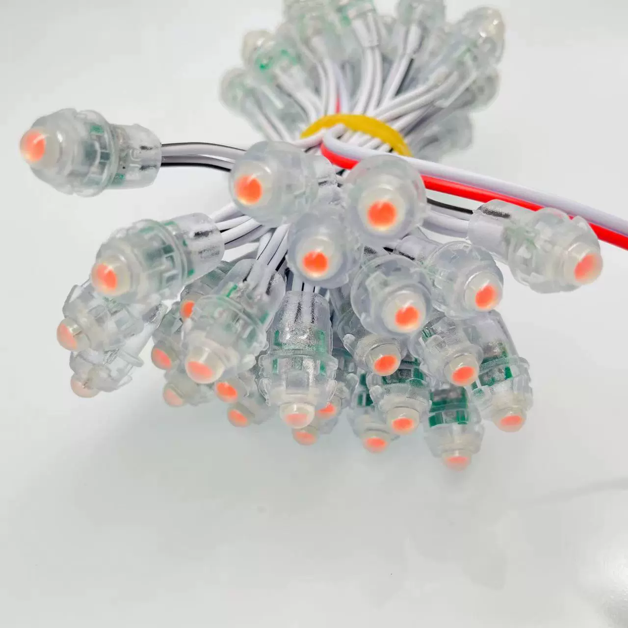 12V灌胶外露灯节日串灯彩灯庭院装饰灯9mm景观树装饰防水led灯串