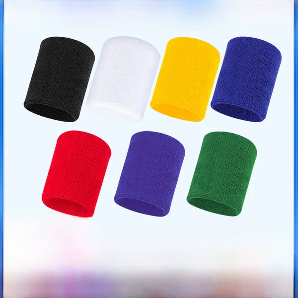 Simple Solid Color Sports Wrist Guard Sweat-absorbent Towel Badminton Fitness Wrist Bracer Running Basketball Wrist Strap Sweat Wrist