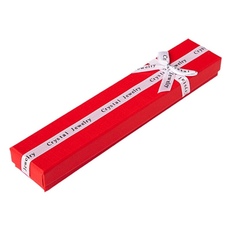 Fábrica en stock vacaciones inglés carta joyero arco multi-tamaño joyero joyería collar caja de regalo