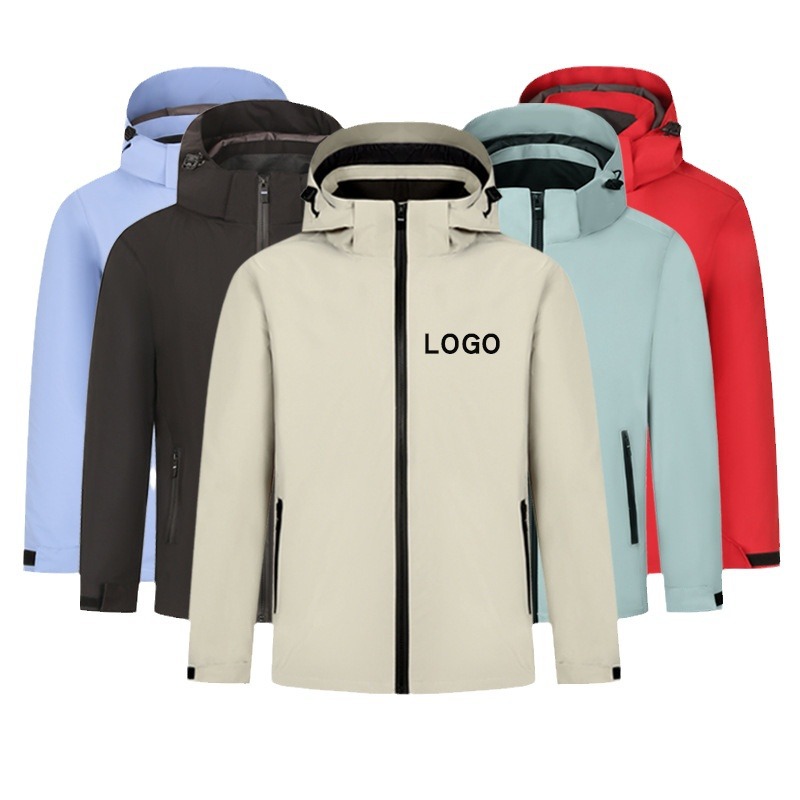 Ropa de trabajo de otoño abrigo anti-fouling ropa de trabajo rompevientos impermeable collar de soporte chaqueta de trabajo chaqueta logotipo impreso personalizado image 7