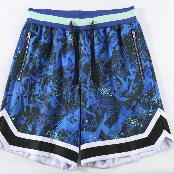 European Summer American Shorts Training Pocket Zipper Basketball Quarterpants Men's Knee Warriors Lakers Nets Lakers European Summer American Shorts Training Pocket Zipper Basketball Quarterpants Men's Knee Warriors Lakers Nets Lakers