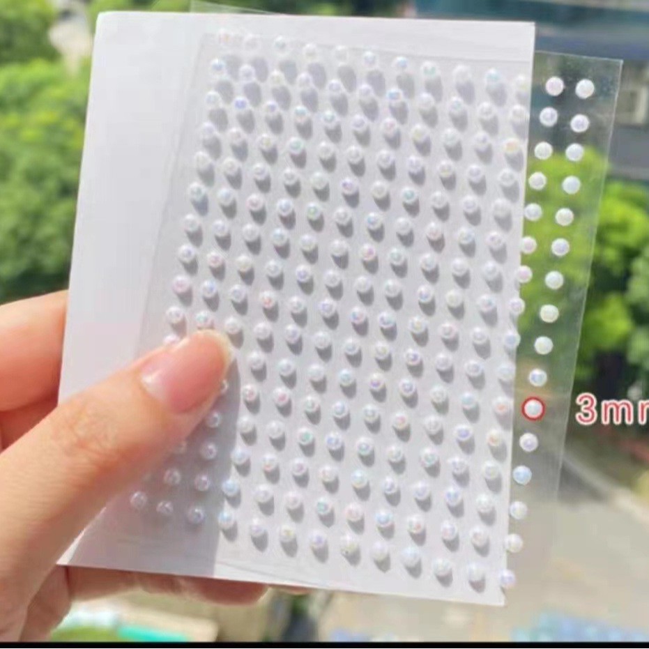 Ojo transfronterizo rhinestone perla fiesta pegamento-libre ceja pegatina ojo frente cara rhinestone pegatina acrílico diamante cara pegatina